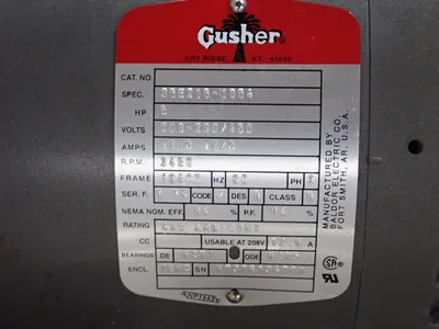 Used GUSHER PUMPS 11019NSA Pumps Ohio US | HGR 24 #1131483