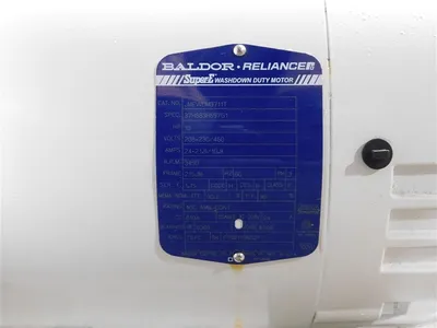 Baldor Reliance JMEWDM3711T Super E Washdown Duty Motor 10HP 208-230/460V Used