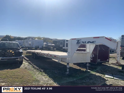 Used 2021 TEXLINE 45' X 96 Flatbed Trailers Texas US | Proxy Equipment #1377876