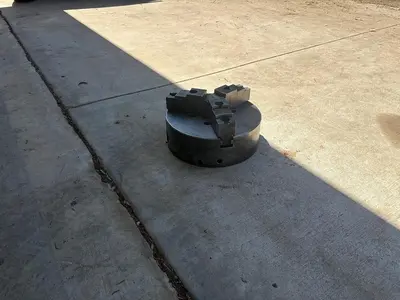 PHASE 2,  12" 3-Jaw Chuck 4" Hole Self Centering Jaws