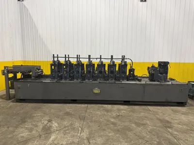 9 STAND x 2" YODER M2 ROLLFORMER, 6 STAND & 3 STAND BASE: YOBRO #24317