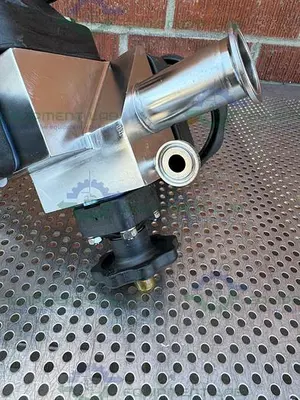 USED 4 ITT PURE-FLO STAINLESS STEEL DIAPHRAGM VALVES W/ 1.5" TO 1/2" SANITARY FITTING