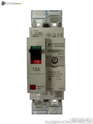 Used FUJI BW50RBGU-2P015 Circuit Breakers Kentucky US | Industrial Parts R Us Inc. #1295640