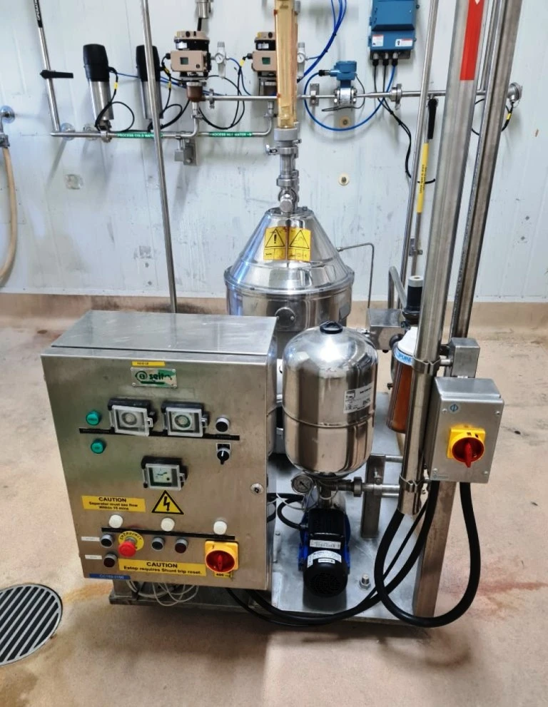 SPX Seital SE 13 CX self-cleaning cream concentrator, 316SS.