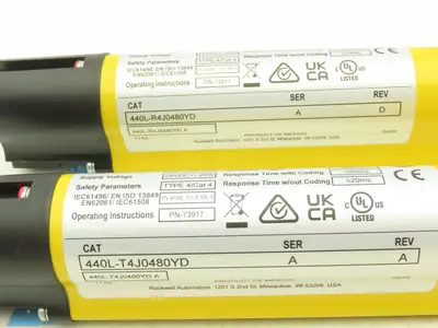 440L-P4J0480YD Guardshield Safety Light Curtain Transmitter/Receiver Set