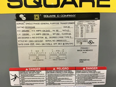 Square D _UNKNOWN_ Power Transformers | Equipment Recovery Corp. (11)