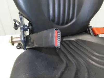 Grammer Forklift Seat Black Vinyl Adjustable Removed From Linde 1114891