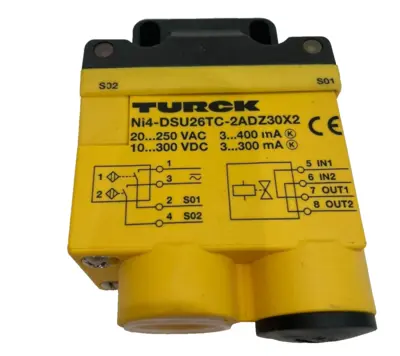 NEW TURCK NI4-DSU26TC-2ADZ30X2 INDUCTIVE SENSOR 4290004 NI4DSU26TC2ADZ30X2