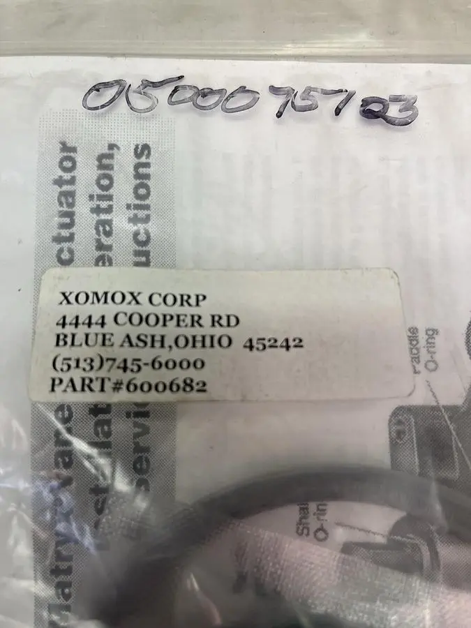 New | in-Stock XOMOX 600682 Parts (Hydraulics and Pneumatics) Ohio US | Surplus Asset Holdings #1246612