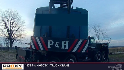 Used 1974 P & H 650TC Truck-Mounted Cranes Ohio US | Proxy Equipment #1377889