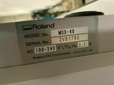 USED Roland Roland Modela MDX-40 3D