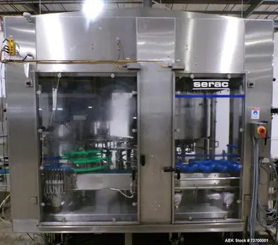 Used SERAC 18/6 Bottle Fillers Illinois US | Aaron Equipment #1355232