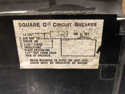 USED SQUARE D FAL3600712M