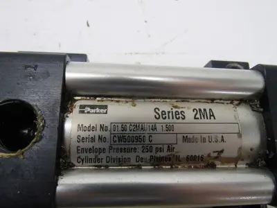 Steel Master Transfer Gate Positive Stop Shot Pin W/Air Cylinder