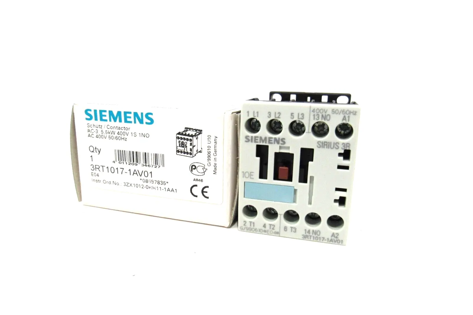 NEW SIEMENS 3RT1017-1AV01 CONTACTOR 3RT10171AV01