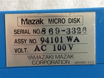 USED MAZAK MICRO DISC SYSTEM-MICRO DISC SYSTEM-94101 WA