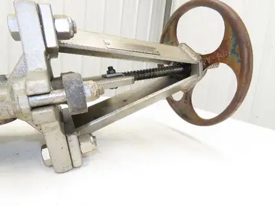 ITT Fabri-Valve C37S316 6" Stainless Knife Gate Valve Rising Stem Metal Seat 150