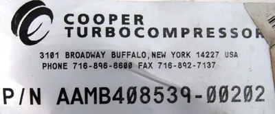 NEW COOPER TURBOCOMPRESSOR AAMB408539-00202 POPPET BYPASS VALVE 02-1077-05A