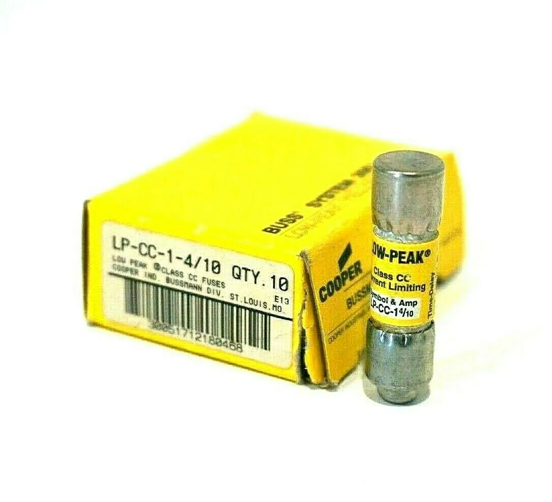10 NEW BUSSMANN LP-CC-1-4/10 FUSES LPCC1410
