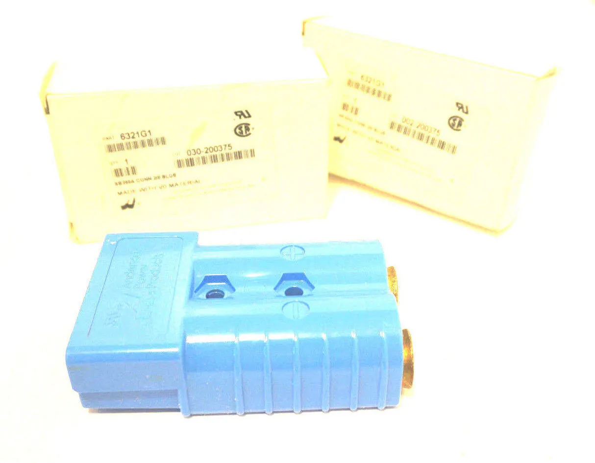 2 NEW ANDERSON POWER 6321G1 PLUG & SOCKET CONNECTOR