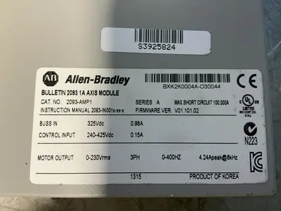 Used ALLENBRADLEY 2093AMP1 Servo Drives Ohio US | HGR 24 #1345309