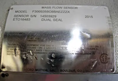 Used Micro Motion F300S355C6BAEZZZX Sensors New Hampshire US | Bitter End Trading #1452765