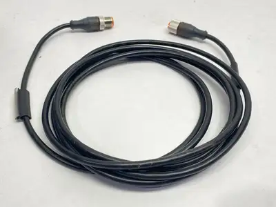 RST 4-RKT 4-295/3M | Lumberg  Double Ended Cordset M12 4-Pin Male to Female 3m - Used