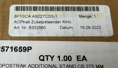 NEW B&R 8F1GCA.AS027C00I-1 ACPtrak ADDITIONAL STAND CB 275MM 8332660