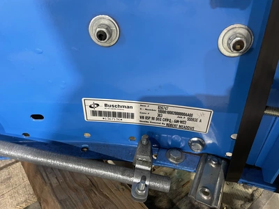 Buschman 303 Roller Conveyer set, Width: 22", Length: 9' curved