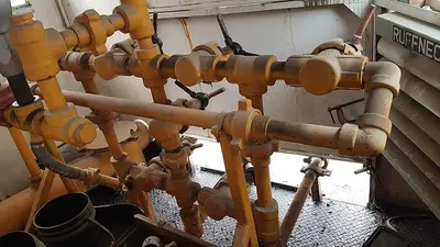 USED OILWELL S-856-10, (FORMERLY S-824-10) 5 3/4 X 8 TRIPLEX MUD / FRAC PUMP PACKAGE