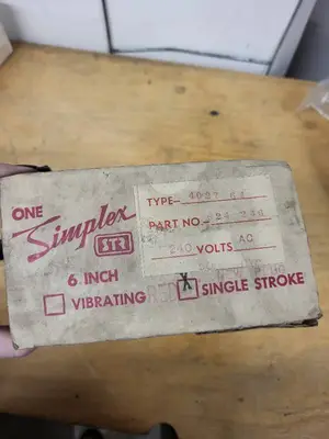 Simplex STR 6 Inch Single Stroke Bell 240V in Box