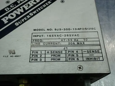 Used POWERTEC INC 9J530013AP2S1318C DC Power Supplies Ohio US | HGR 24 #1070192