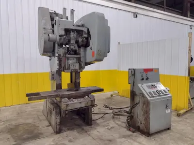 60 TON BLISS MODEL #C-60 OBI STAMPING PUNCH PRESS 8" STROKE: STOCK #23462