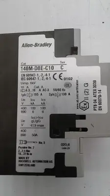 Used ALLEN-BRADLEY ALLEN-BRADLEY CLASS 10 140M-D8E-C10 Circuit Breakers | ND Industrial Surplus #1212056