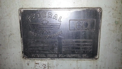 1979 FEDERAL 60 Presses, O.B.I, Flywheel, Single Crank | Rock Solid Tools (3)