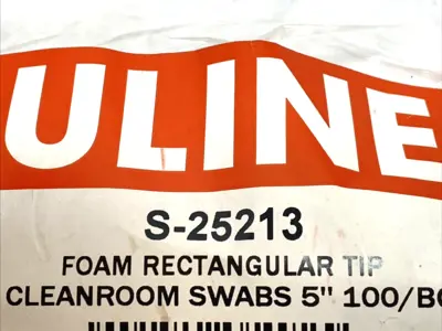New | in-Stock Uline Cleanroom Foam Swabs Rectangular Tip 5" LOT OF 74 Cleanroom Supplies Michigan US | Maverick Industrial Sales #1398453