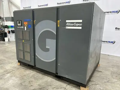 Used 2017 ATLAS COPCO GA132VSD Rotary Screw & Sliding Vane Air Compressors Georgia US | The Equipment Hub #1045572