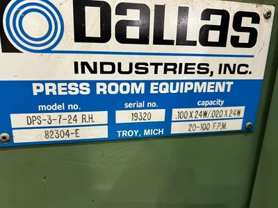 DALLAS DRFE-424 Complete Feed Lines | Universal Press & Machinery (UPM) (13)