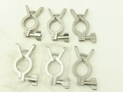 Dixon 13MHHM-Q100150 Squeeze Clamp Sanitary SS 1" to 1-1/2" Pipe Lot of 6