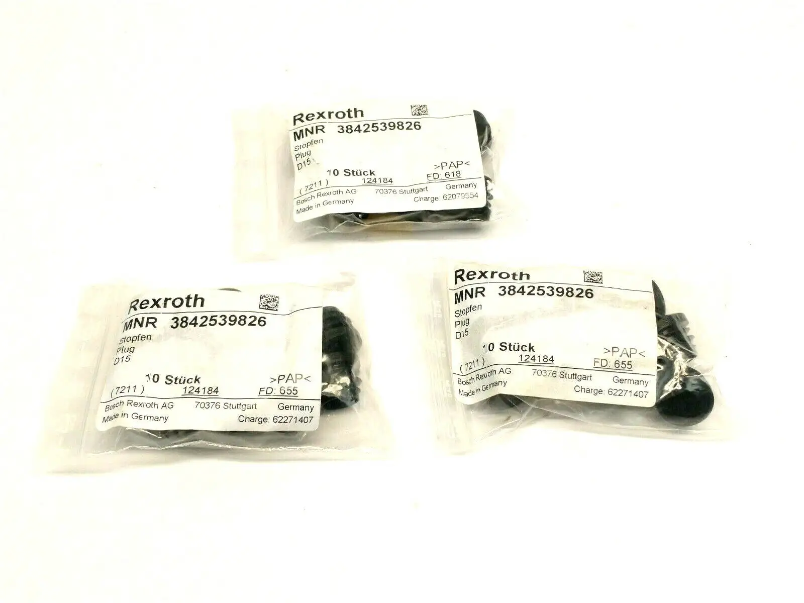 NEW BOSCH REXROTH PLUG FOR SEALING THE CLAMPING HOLDERS