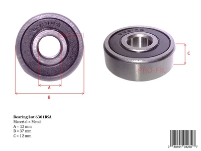 New | in-Stock PRO-FILL INC BEARING HBRZC 6201RS Conveyor Parts | ProFill Inc #948276