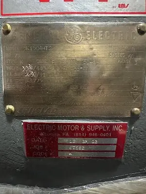 USED GE INDUCTION MOTOR