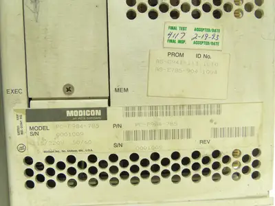 Modicon AEG PC-F984-785 PLC Programmable Controller I/O Module 115/220VAC