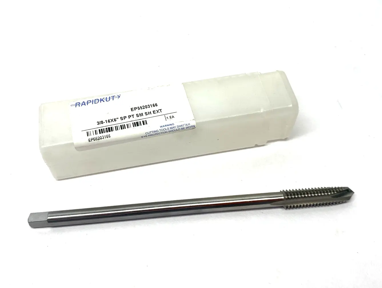 USED RAPIDKUT SPIRAL POINT EXTENSION PLUG TAP 3/8-16X6" SP PT SM SH EXT