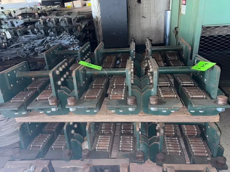 (4) 4 TON HILLMAN MODEL #B1-4  ROLLER TYPE MACHINERY MOVING SKATES: STOCK #22990