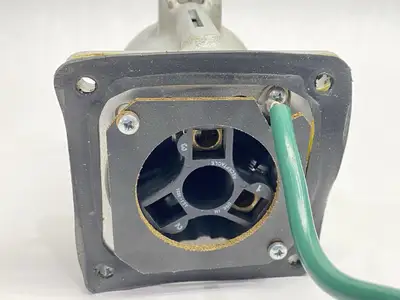 Used Appleton Mounting Receptacle 3-Pole 100A 3W w/ Angle Adapter Base Electrical Boxes Michigan US | Maverick Industrial Sales #1392516