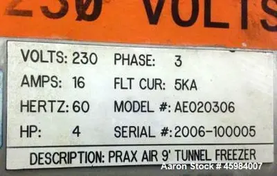 USED PRAXAIR INC JE-U4-940-HC