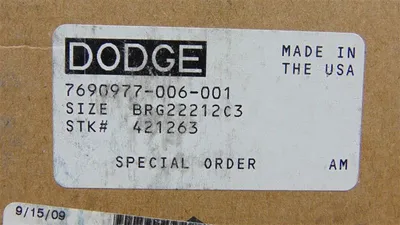 Dodge BRG22212C3 Spherical Roller Bearing 421263 New NIB