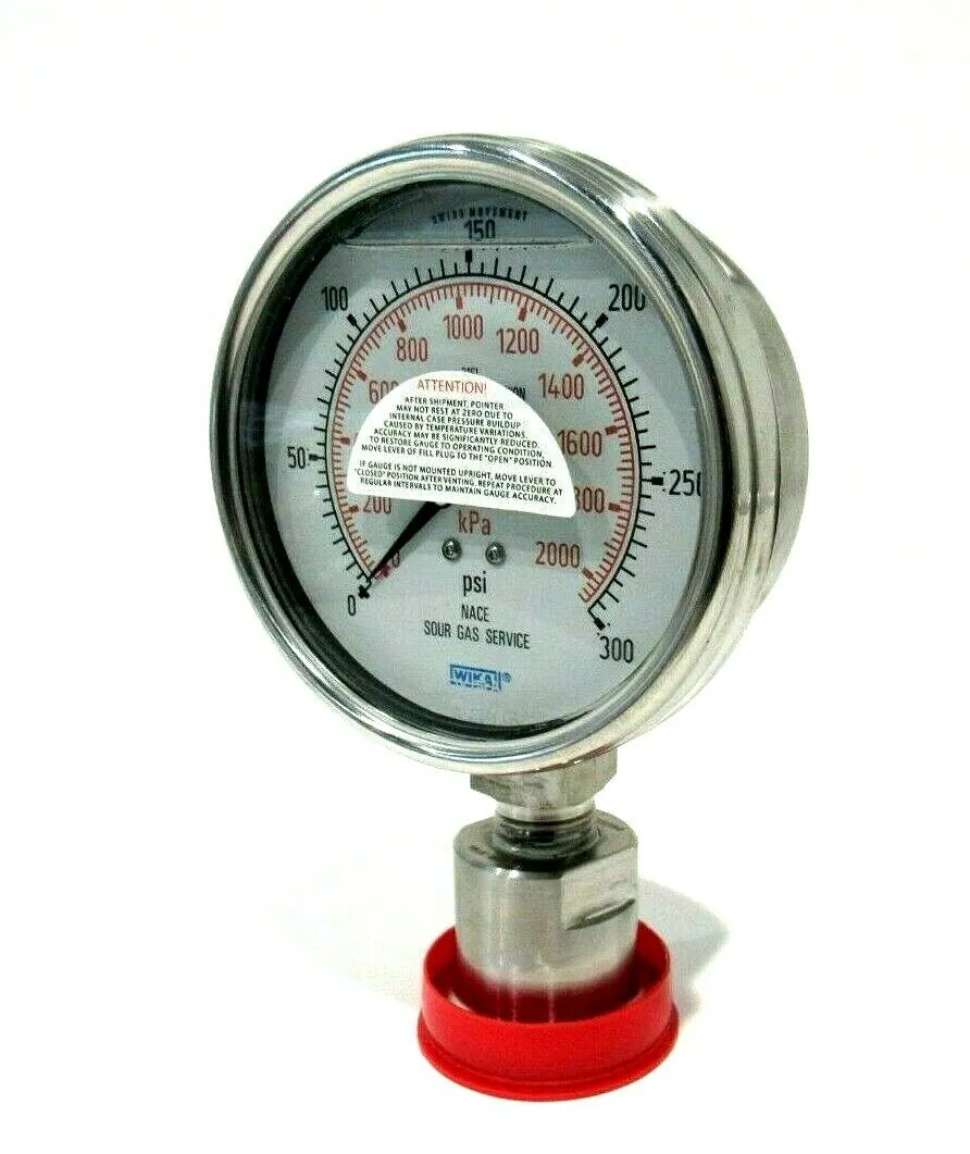 NEW WIKA PRESSURE GAUGE 0-300 P.S.I.