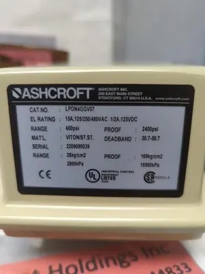 New | in-Stock ASHCROFT LPDN4GGV07 Industrial Controls Ohio US | Surplus Asset Holdings #1242993
